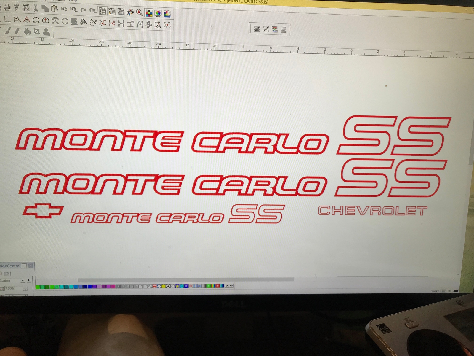 Monte Carlo SS 85 86 Restoration Red Vinyl Decals Stickers Kit Chevy 1985 1986