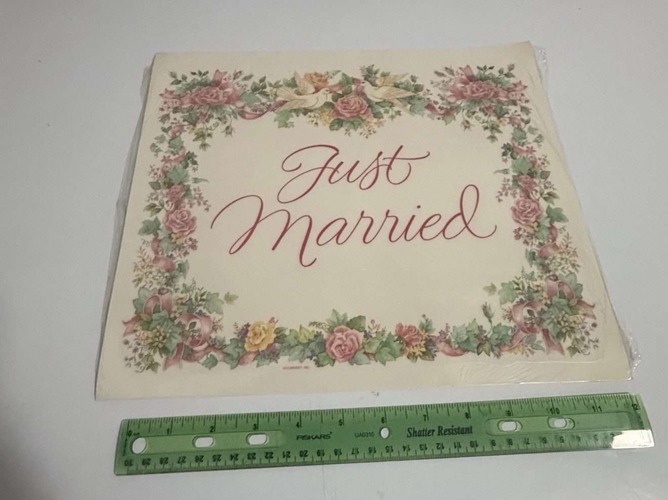 Vintage Wedding Window Decals Just Married Roses Birds Car Decor Spring New