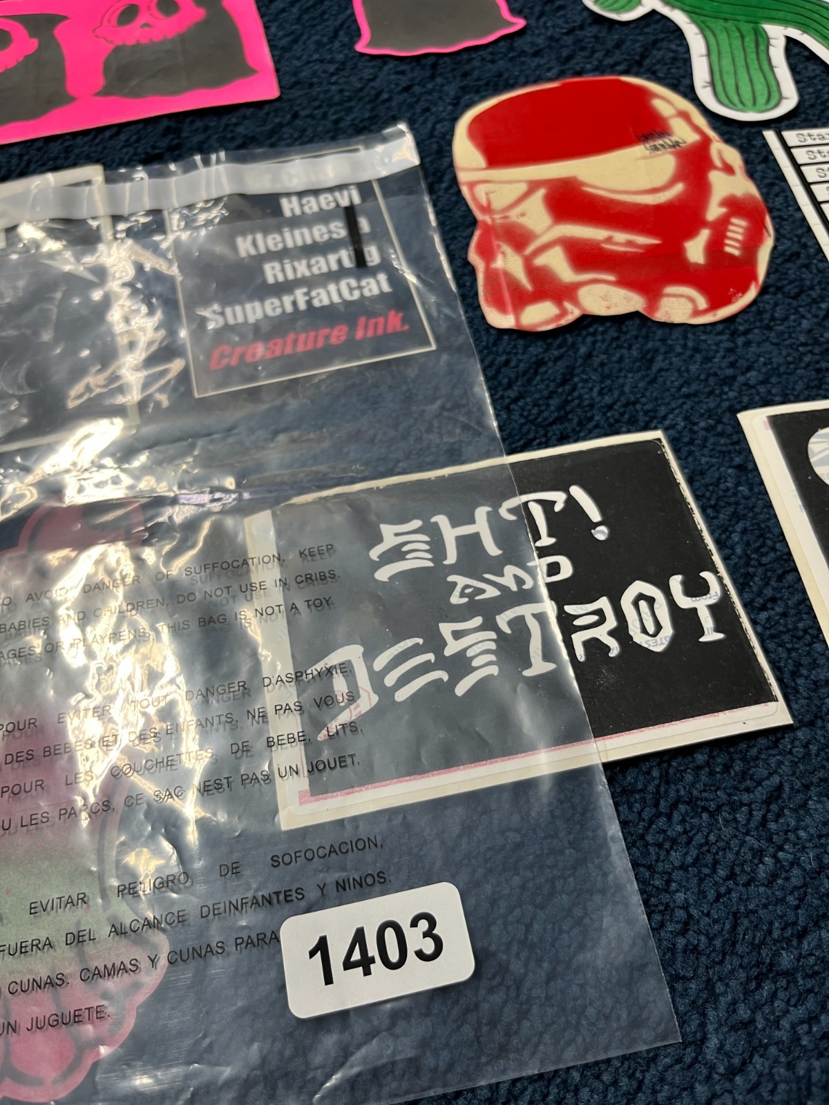 VTG Graffiti Street Art Sticker Pack Loose Lot Collection Label 228 x22 1403