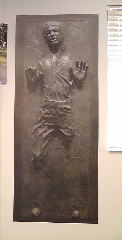 Han Solo in Carbonite Star Wars Repositionable Life-Size Wall Graphic-Movies