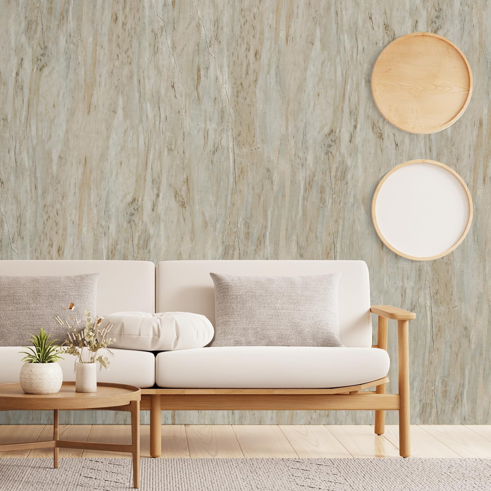 Thick Wood Grain Contact Paper Peel and Stick Wallpaper 15.7"x118" Self Adhes…
