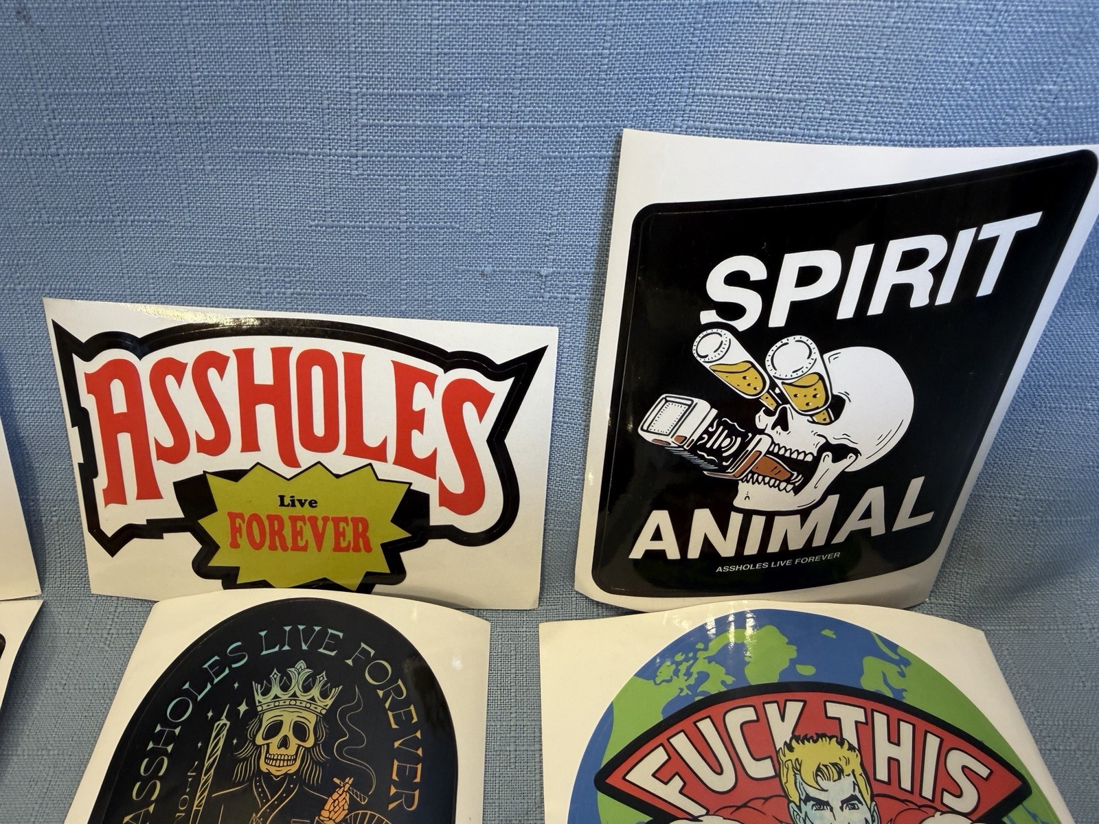 x 10 Assholes*s Live Forever Sticker pack Decal Lot ALF