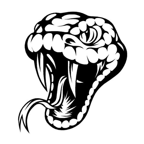 Cobra Head Vinyl Decal