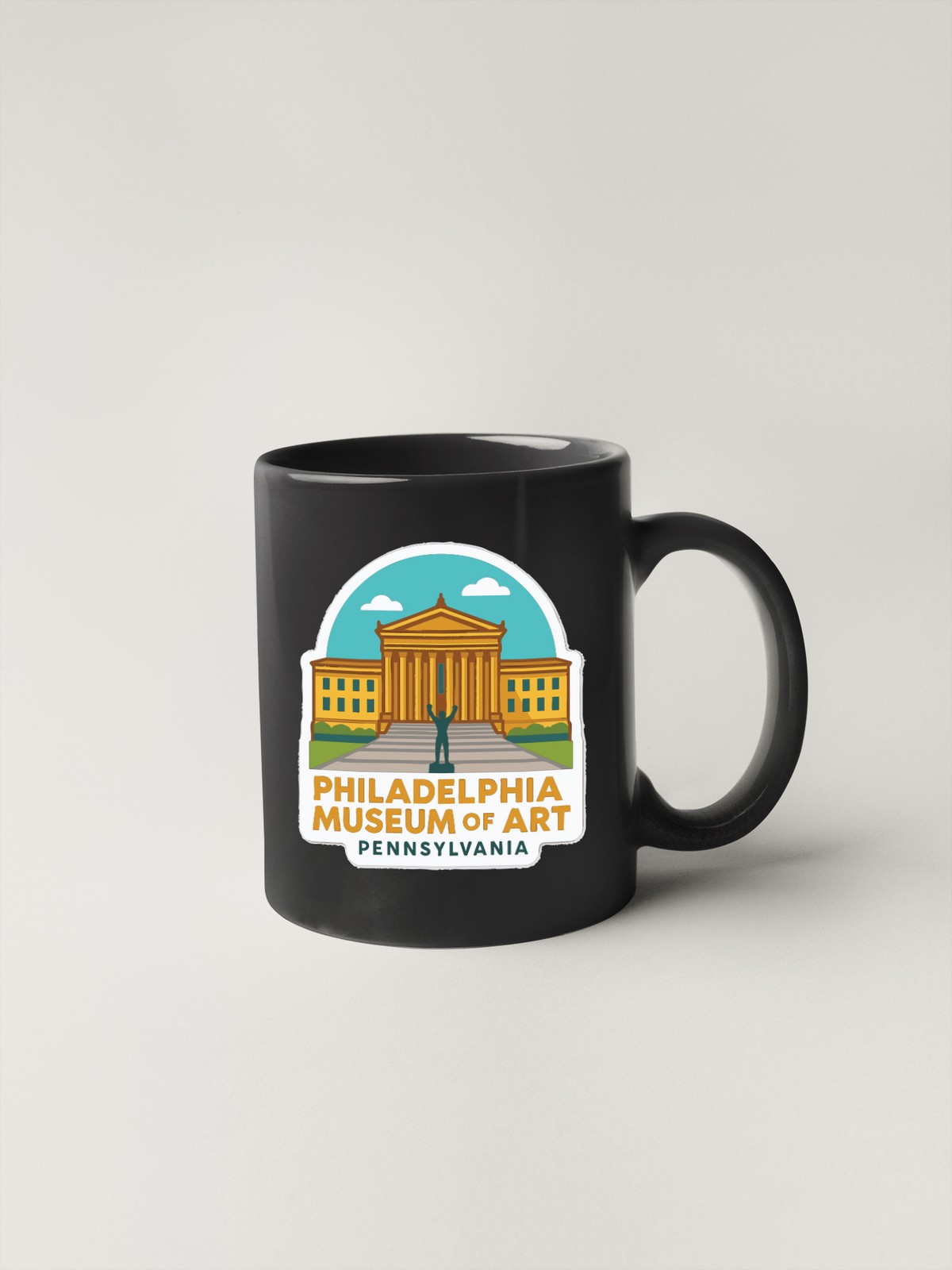Philadelphia Museum of Art Sticker Decal Vinyl Die-Cut Symbolic Landmark Design