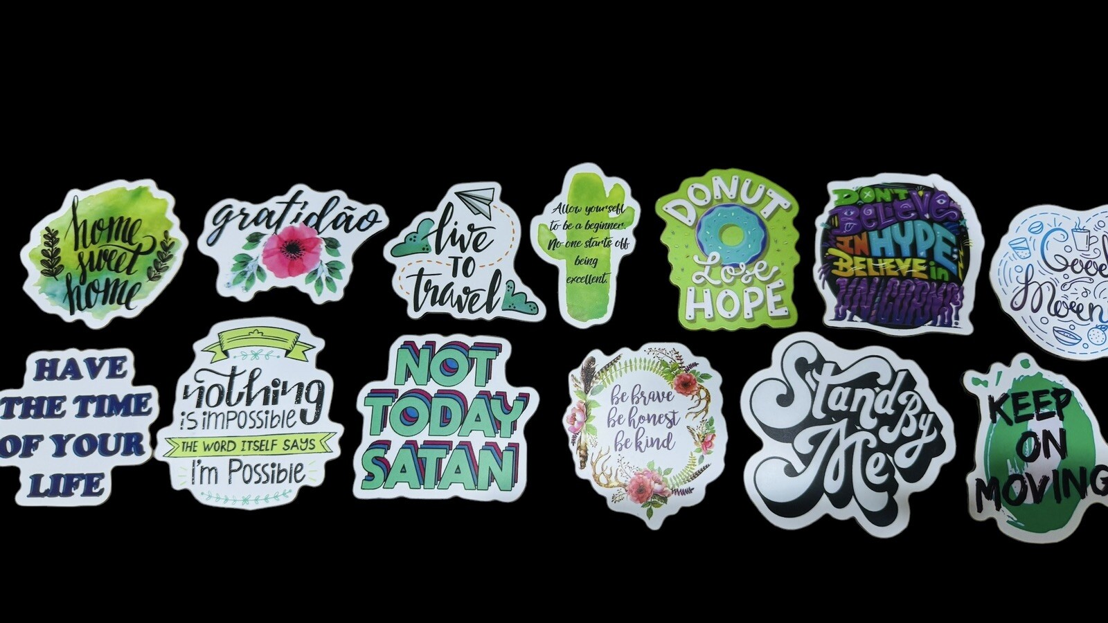 Buy 1, Get 1 Free Motivational / Inspiring Stickers – 50 Total Stickers Included
