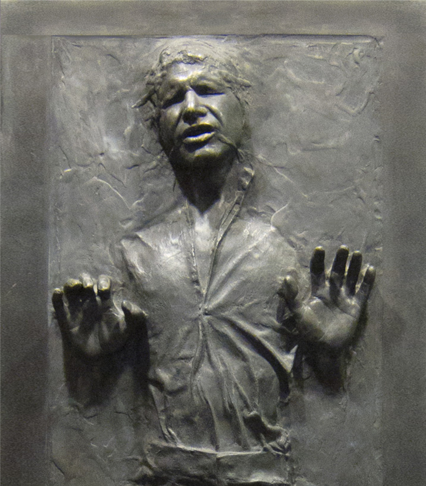 Han Solo in Carbonite Star Wars Repositionable Life-Size Wall Graphic-Movies