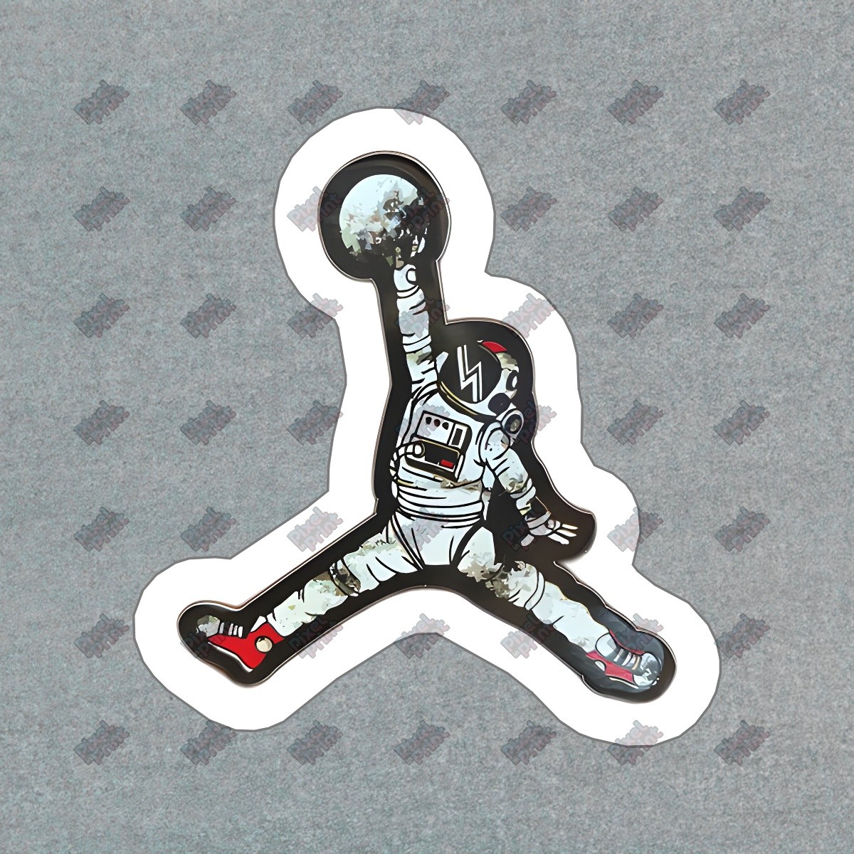 Cool Astronaut Vinyl Sticker Decal Space Theme Jumpman Design for #739628