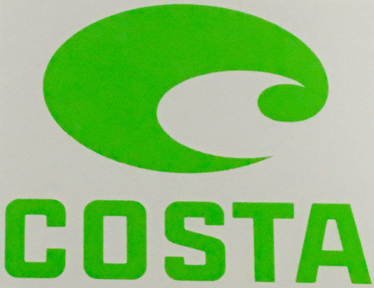 Costa Del Mar with Writing -Decal Logo Sticker