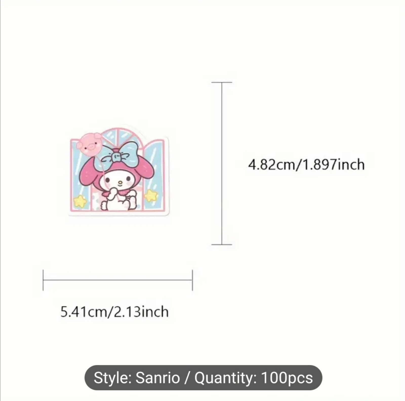 10 PCS Sanrio Characters Hello Kitty And Friends Stickers BRAND NEW