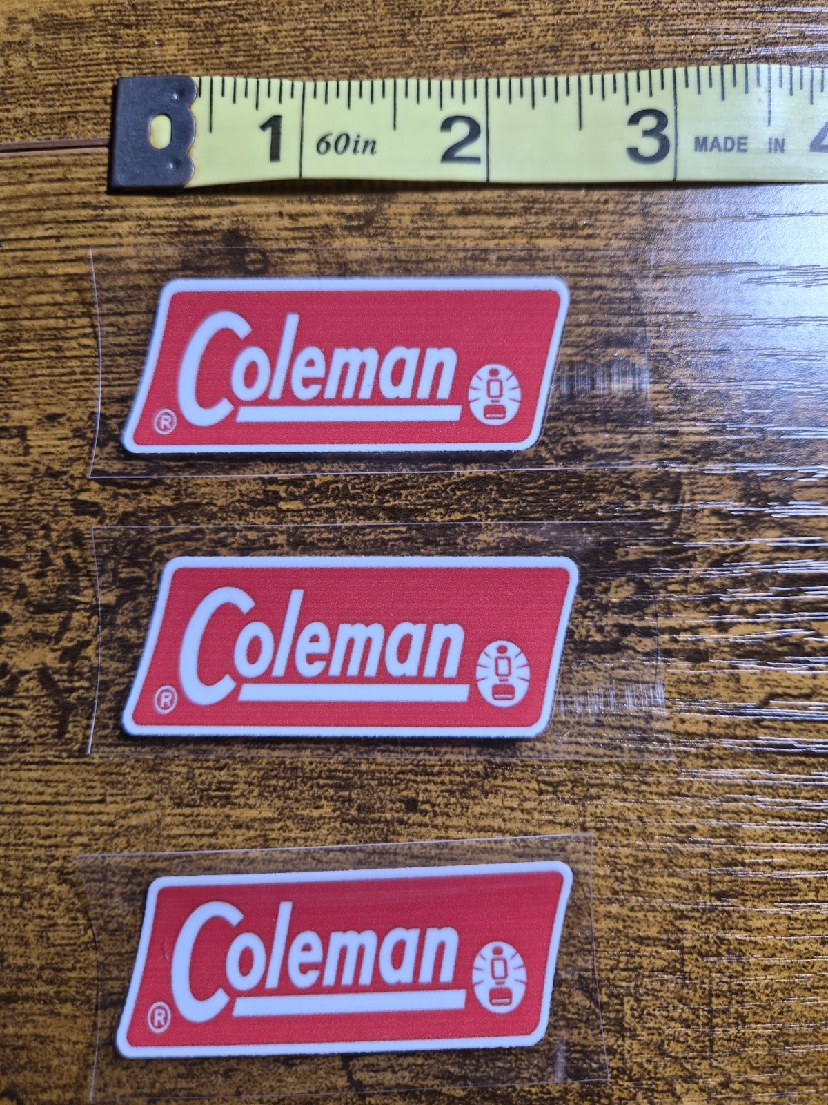 3 pc. Coleman Replacement Sticker Label Decal Lantern Stove 1971-1983