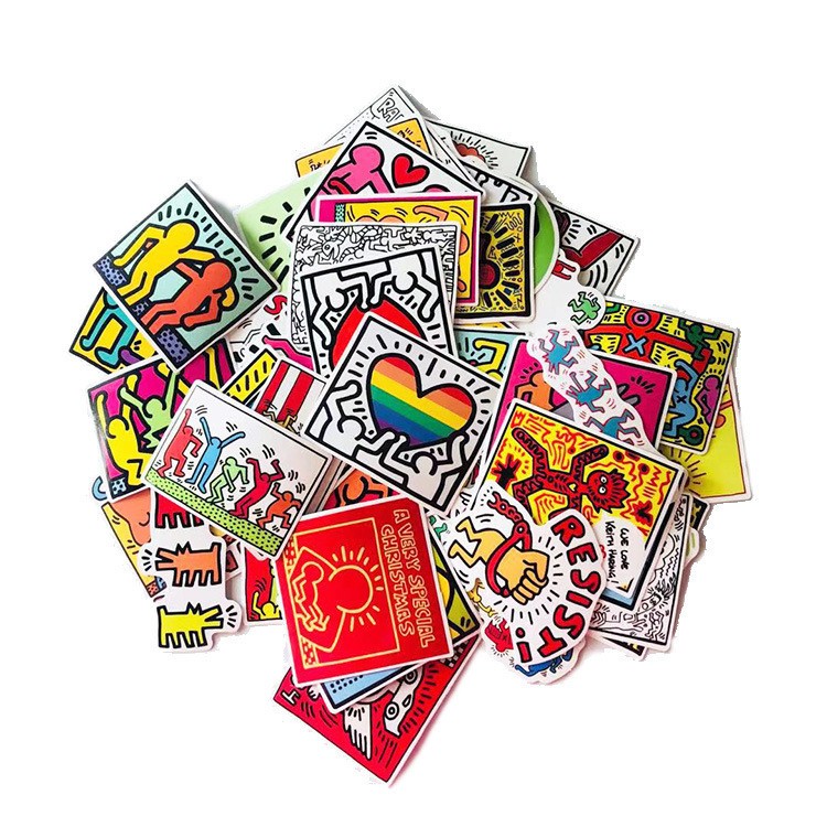 100pcs Waterproof Keith Haring Stickers, Artist STICKERS