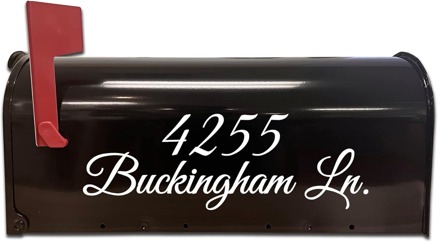 Mailbox Decals Custom Street Name and Address Set of Two Decals – CMB7