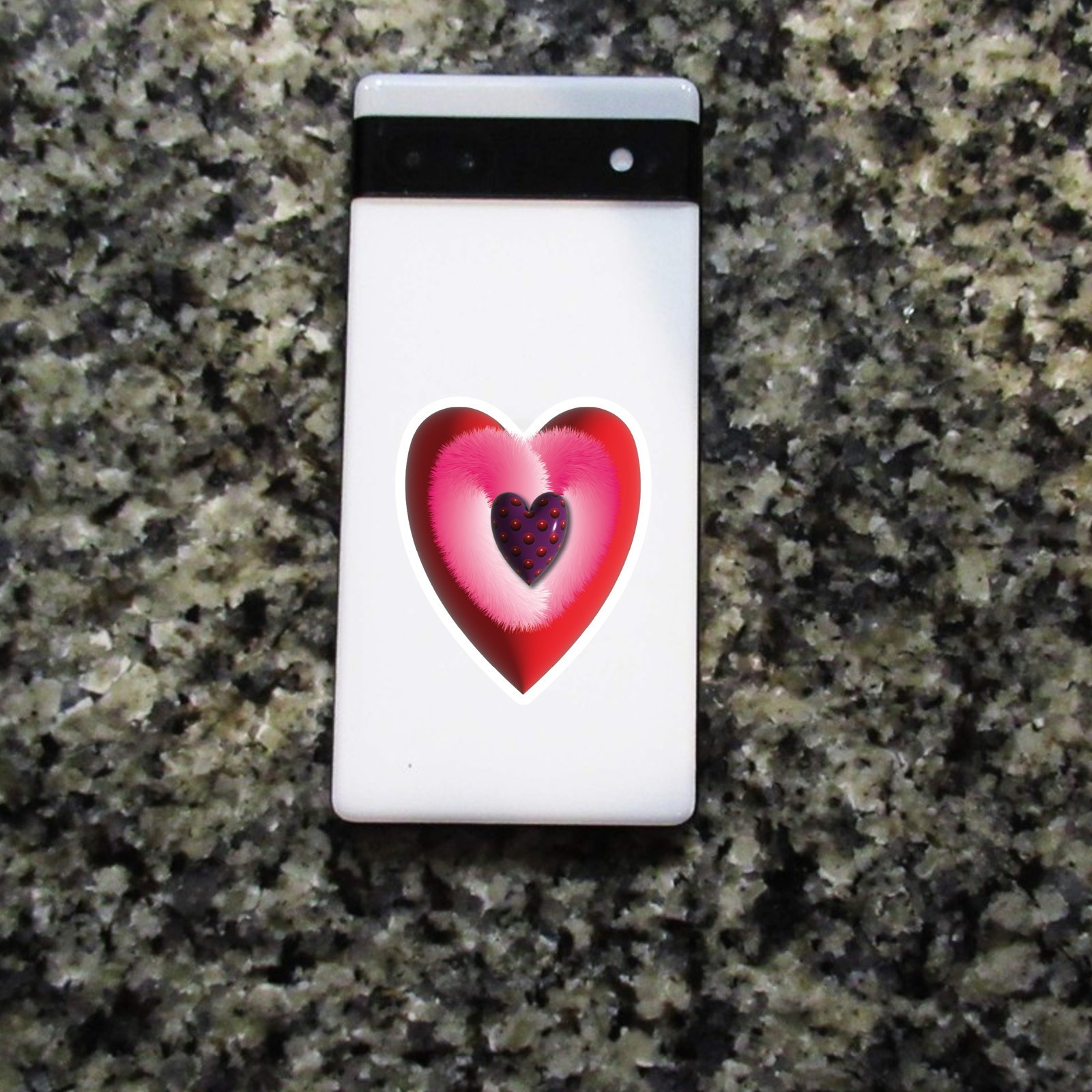 Heart Vinyl Sticker Waterproof Love Themed Car Laptop Water Bottle Decal