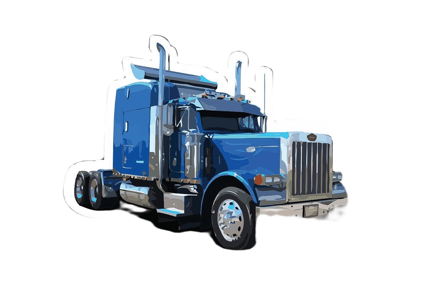 Semi-Truck Sticker Decal