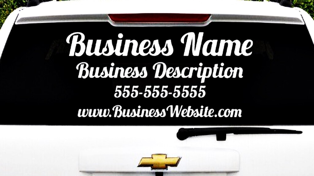 Custom Text Vinyl Decal Personalized Lettering Window Yeti Cup Sticker 10 Sizes