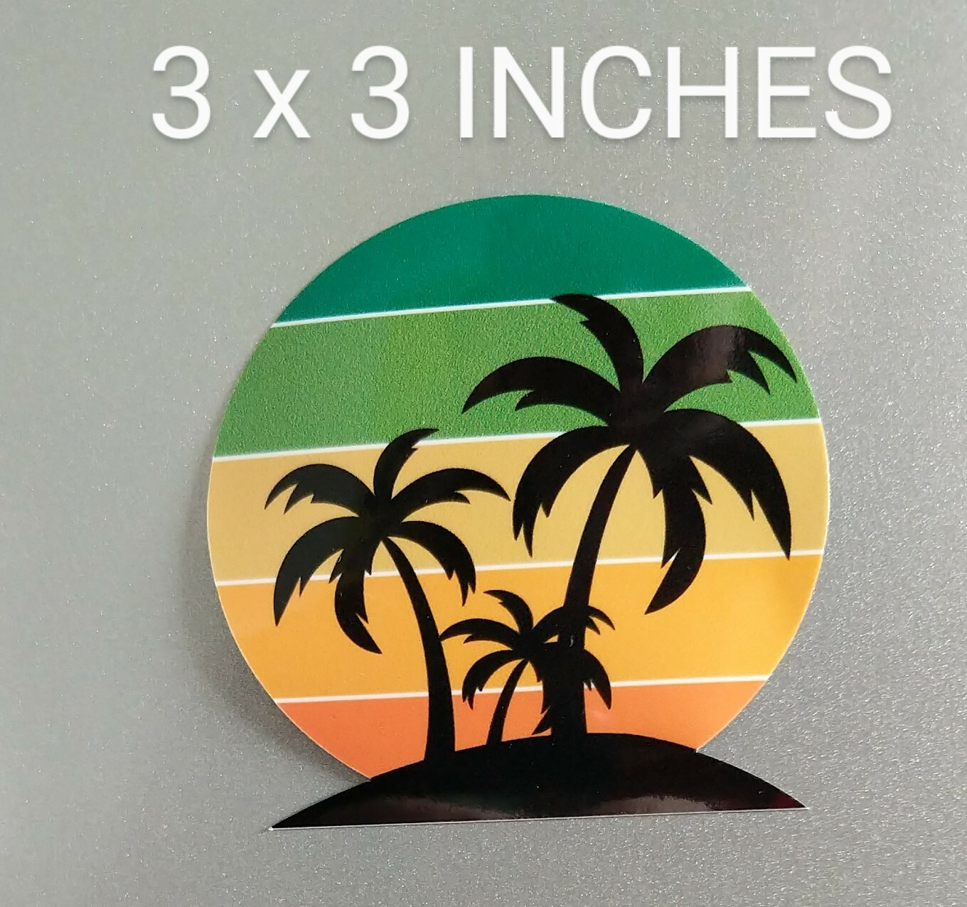 3" Palm Tree Retro Decal Vinyl Sticker Beach Tropical Summer Life Sunset Ocean
