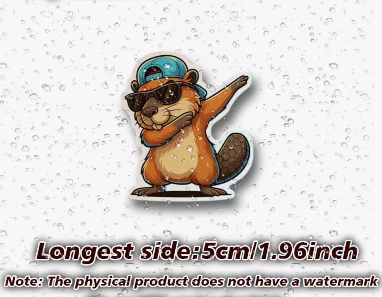 4 PACK – DABBING BEAVER 2” INCH Waterproof Vinyl Sticker Decal Set Lot FUNNY DAB