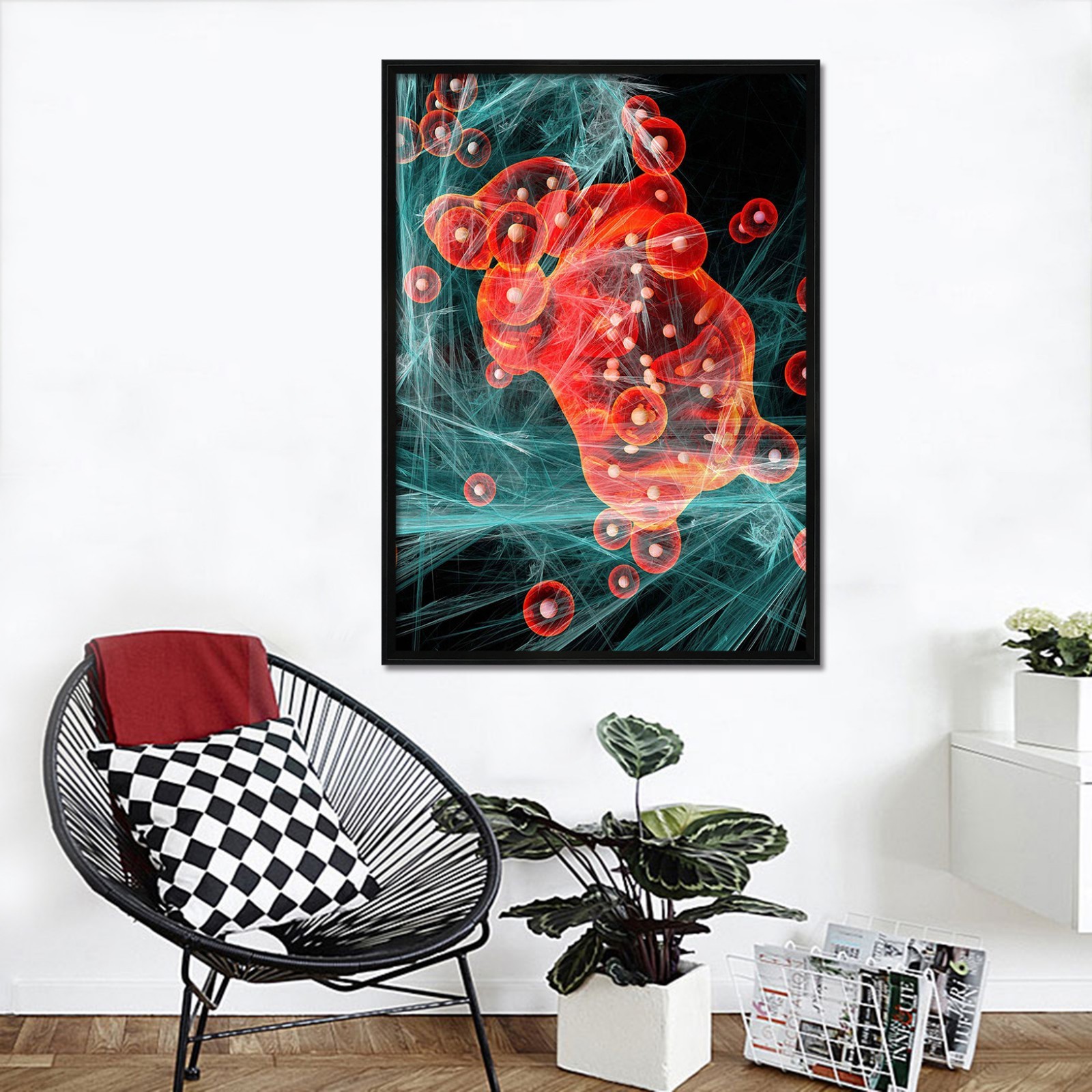 3D Creativity Pattern 5 Fake Framed Poster Home Decor Print Painting Unique Art