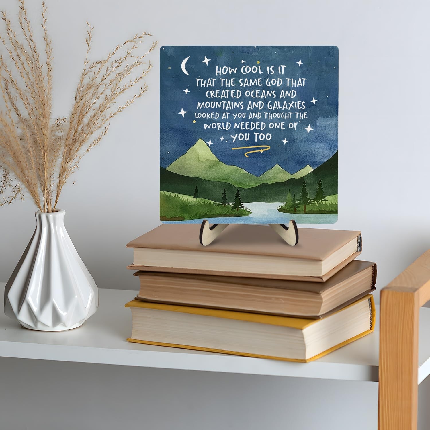 Motivational Quotes Wooden Plaque Sign, How Cool Is It That The Same God Wood…