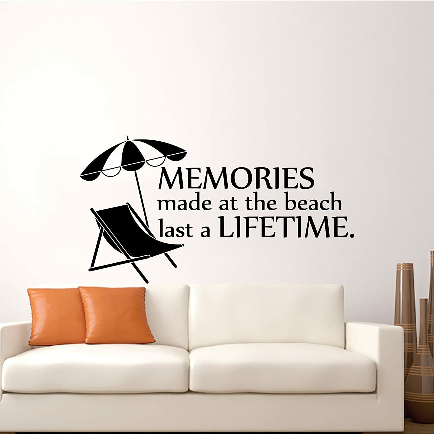 Lifetime Quote Sea Ocean Beach Vinyl Wall Art Décor Sticker for Home Room Decals