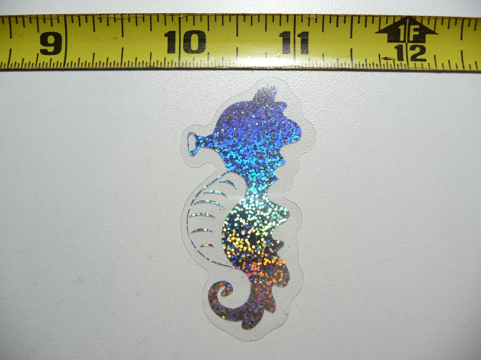 HOLOGRAPHIC BABY SEAHORSE SMALL STICKER DECAL OCEAN SEA LIFE SPARKLE