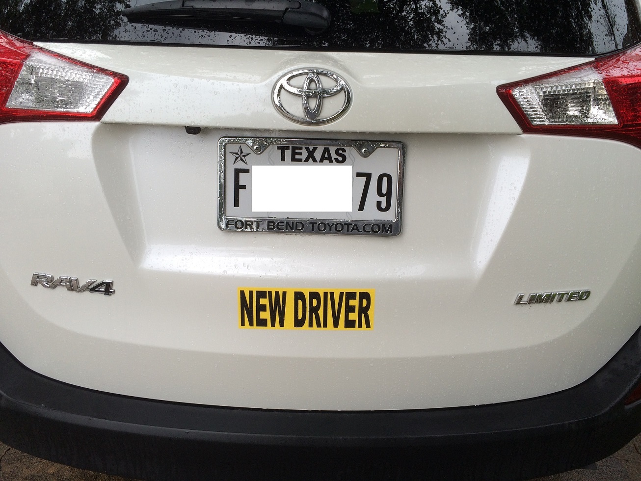 Shipped & Made in USA New Driver magnet sticker big text outdoor magnetic sign