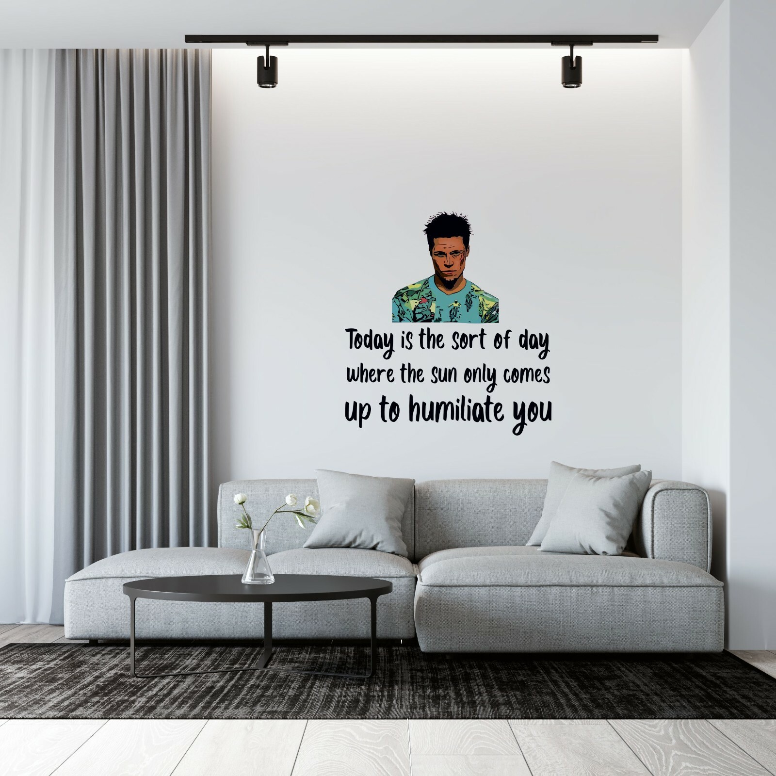 Removable Home Art Decor Sticker Fight Club Movie Quotes Tyler Durden Wall Decal