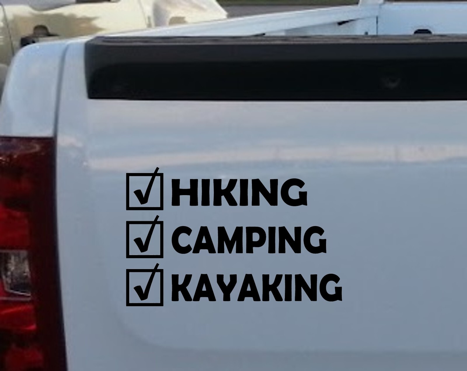 Hiking Camping Kayaking Outdoors Adventure Decal Sticker for Car Window BG 975