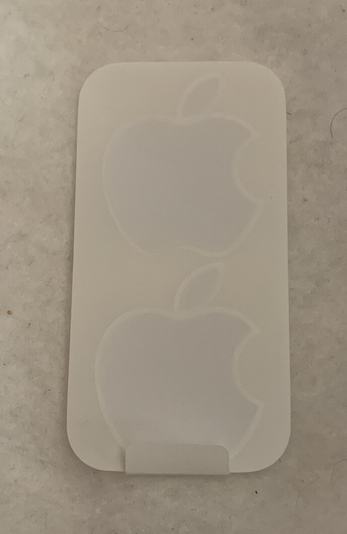 2 x Apple Logo Sticker Decal for iPhone ipod imac Replacement OEM original