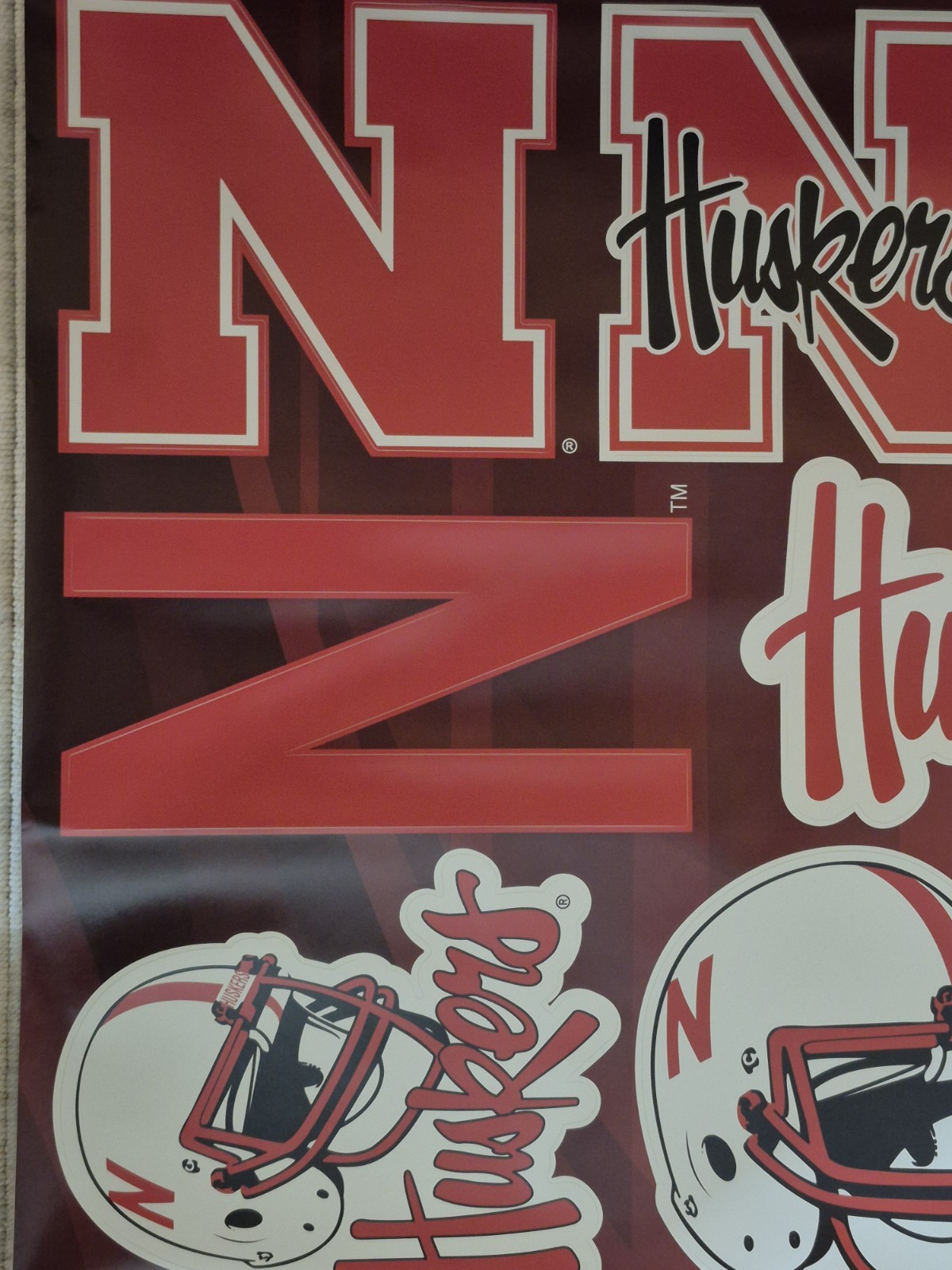 Fathead Jr. Nebraska Cornhuskers Reusable Wall Decals – Vinyl Graphics Set