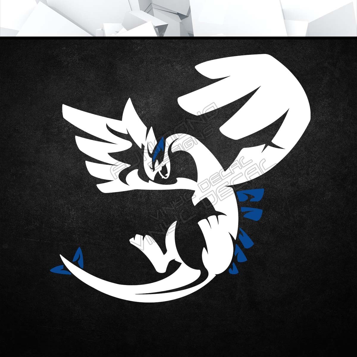 Lugia Vinyl Decal Sticker (Anime Video Game Monster Car Window Laptop PC Tower)