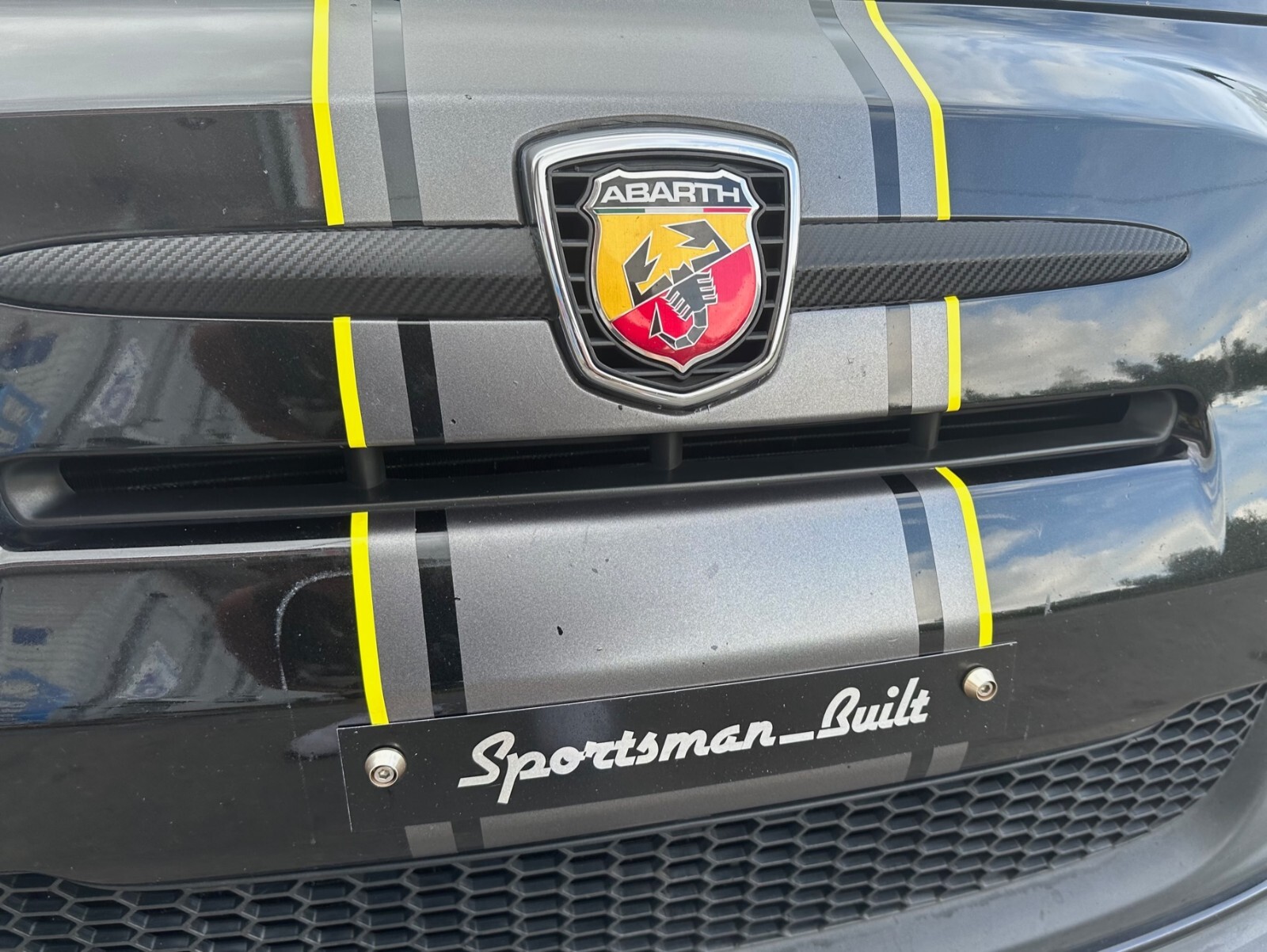 Emblem Wing overlay Decal fits 2012 2013 2014 2015 2016 Fiat 500 Abarth