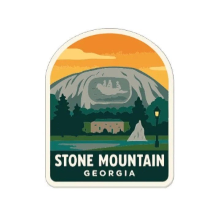Stone Mountain Georgia Iron On Heat Transfer Vinyl HTV Die-Cut Symbolic Landmark