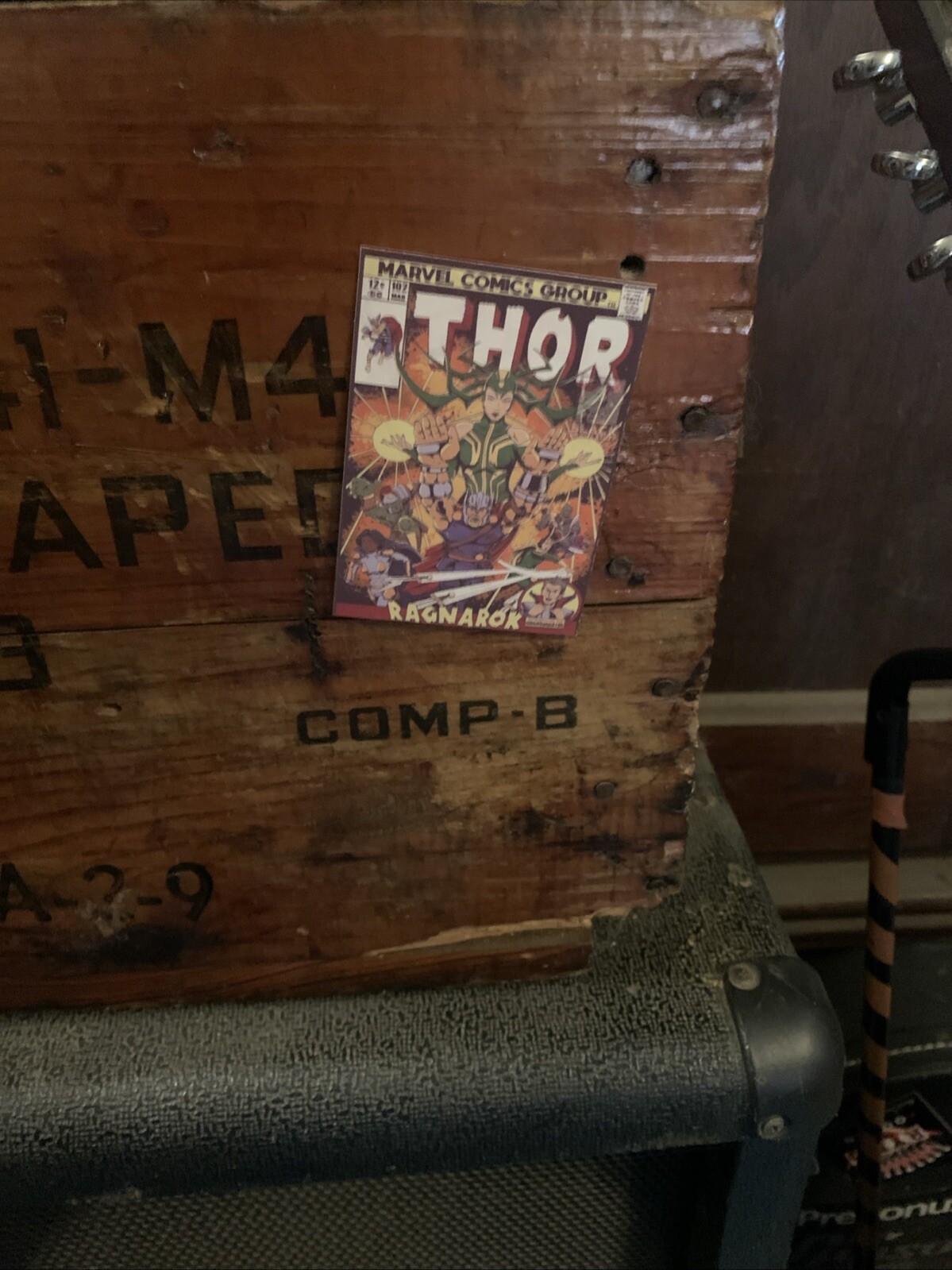 Comic book stickers Thor Ragnarok Vintage Style Home Decor