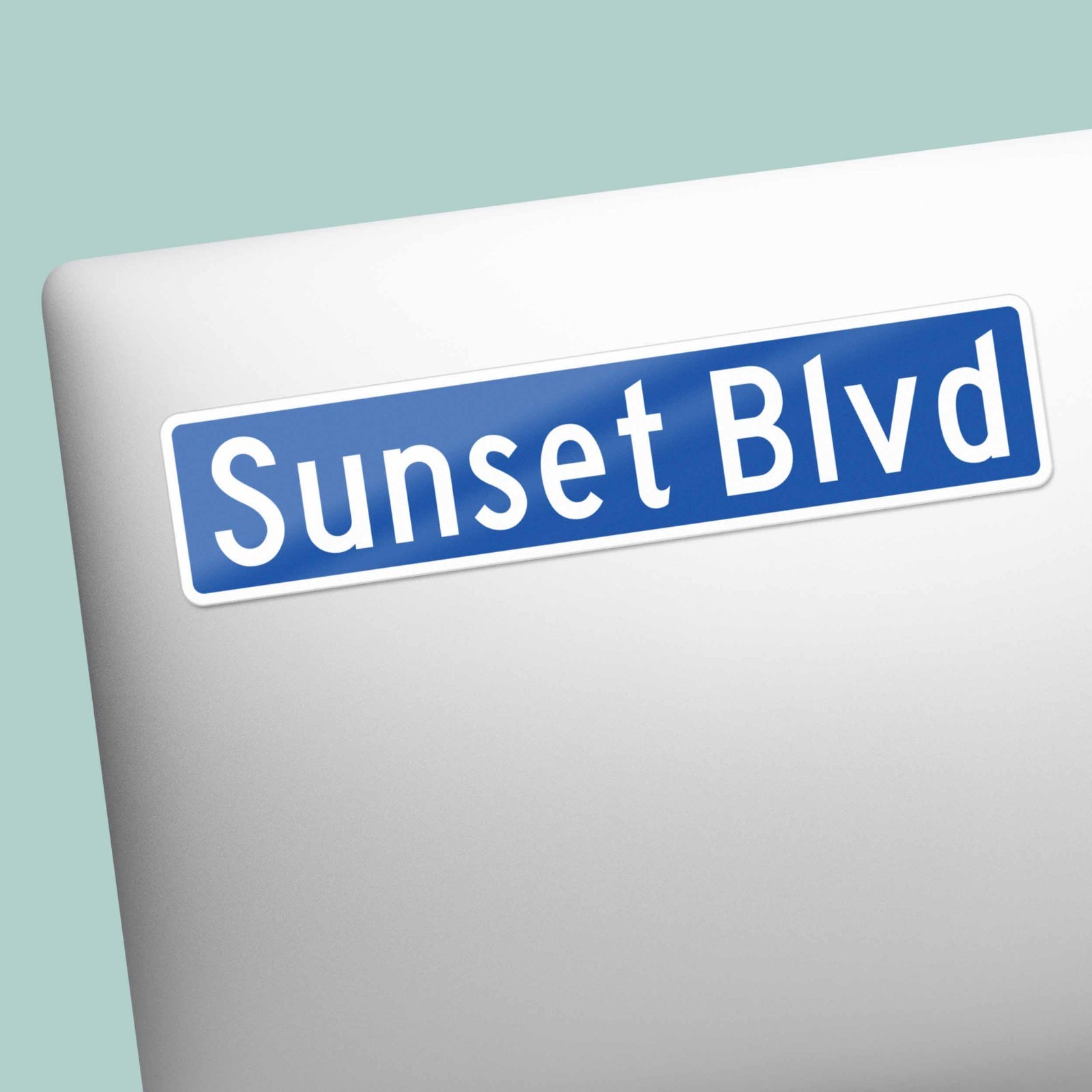 Sunset Blvd Los Angeles Street Sign Sticker – Southern California LA Decal