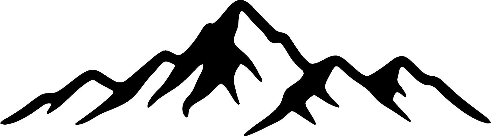 MOUNTAIN RANGE TREE SCENE LANDSCAPE Vinyl Decal -Sticker for Car Offroad Truck