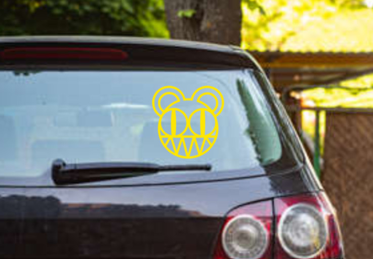 Radiohead Car Decal Vinyl Band Logo Glossy Bumper Sticker Alternative Rock