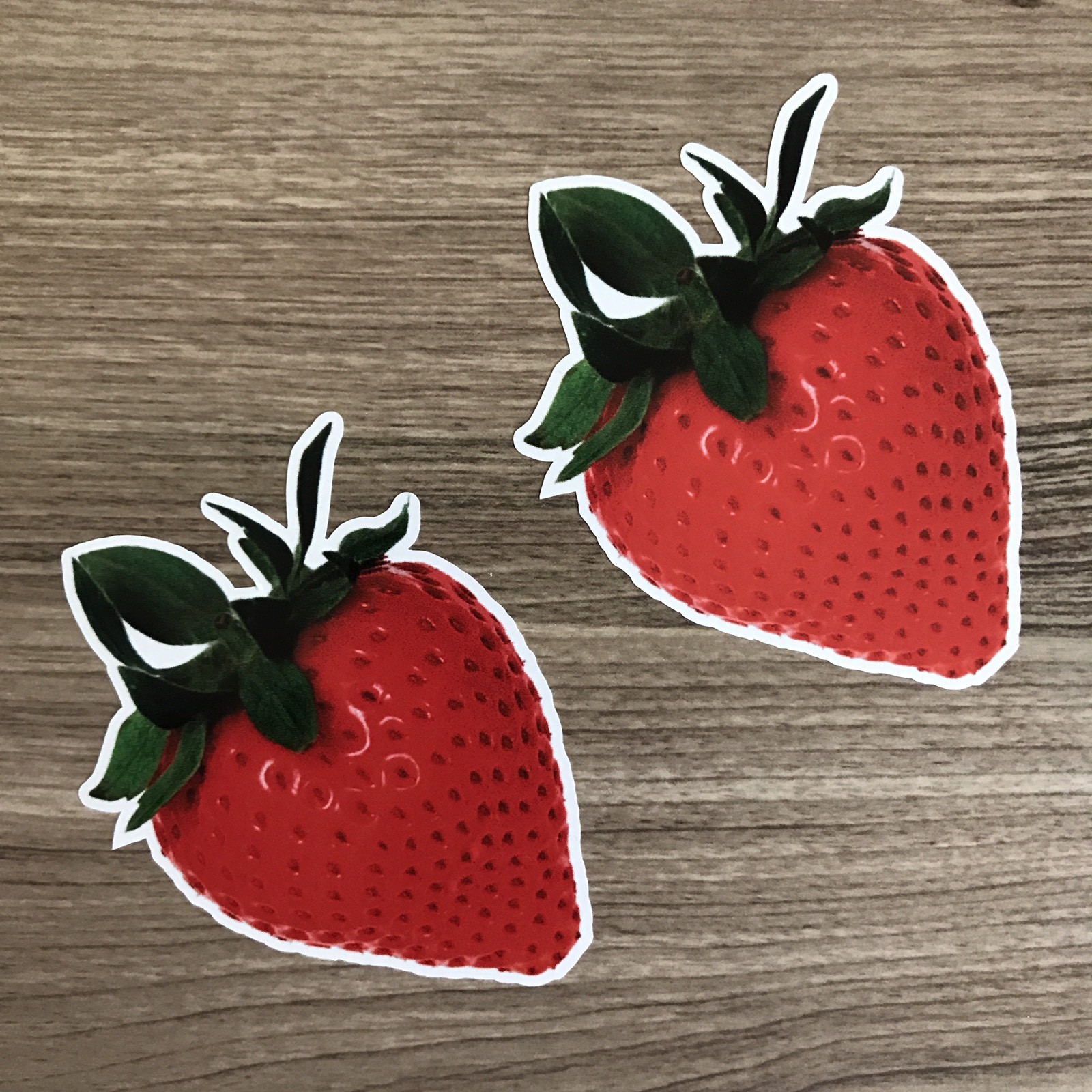 Strawberry 3.5" Wide Vinyl Sticker Set