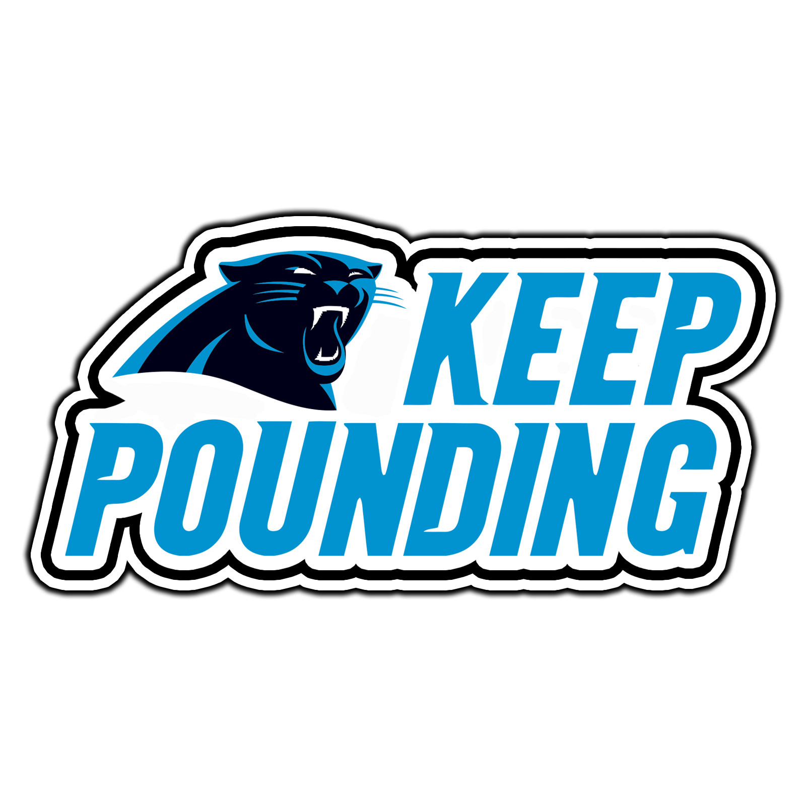 Carolina Panthers Logo #3 Football Sticker Waterproof Vinyl Decal Die-Cut Car