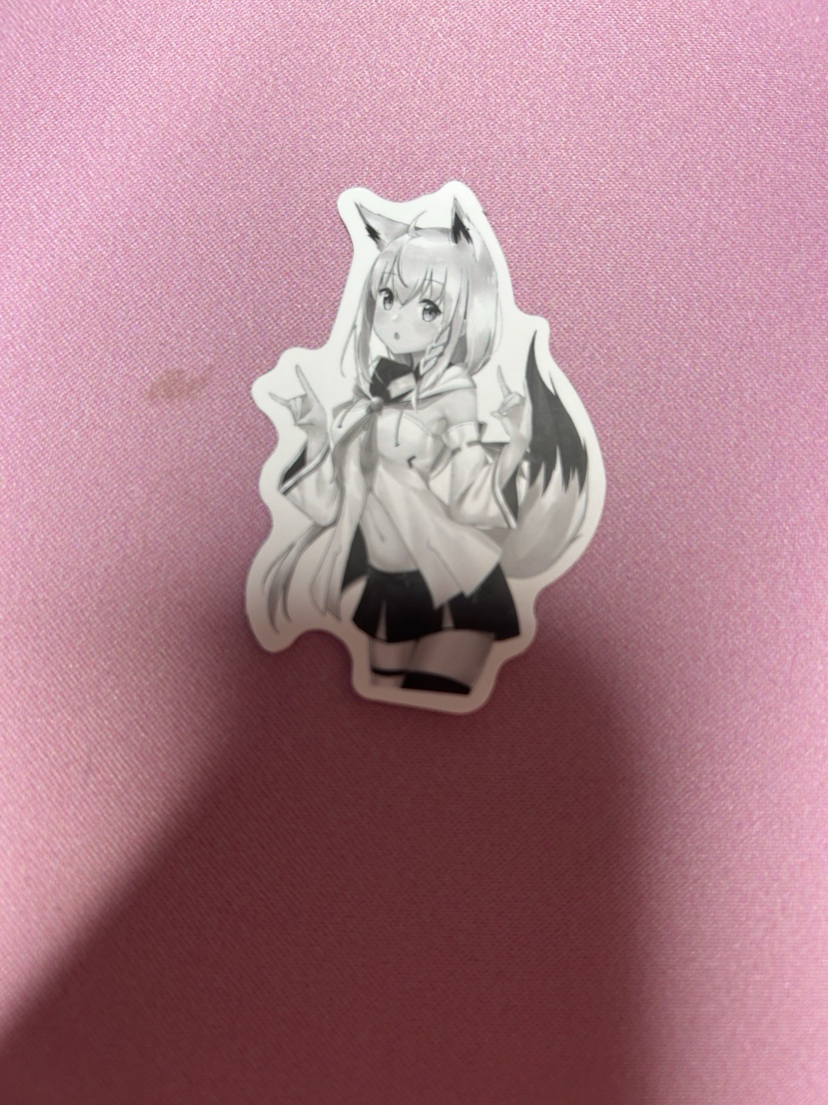 black and white waifu lewd stickers #14