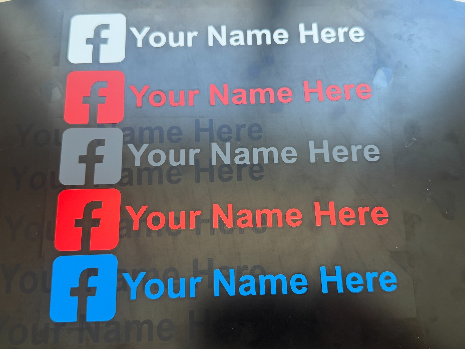Personalized Facebook Decal / BEST PRICE / FREE SHIPPING / Color & Size Option