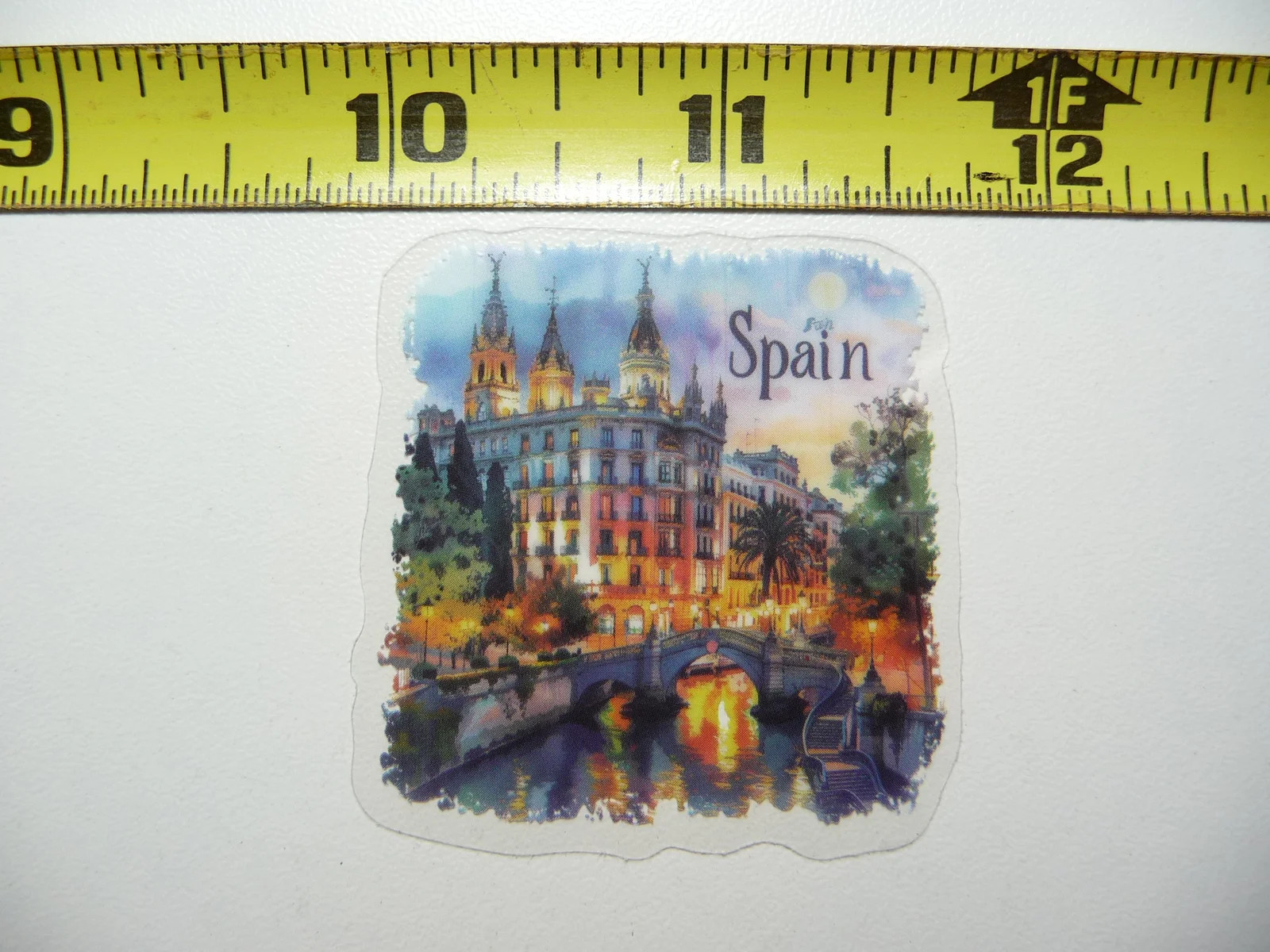 CITY VIEW SPAIN ESPANA SMALL STICKER DECAL TRAVEL VIEW SITE COLORFUL VACATION