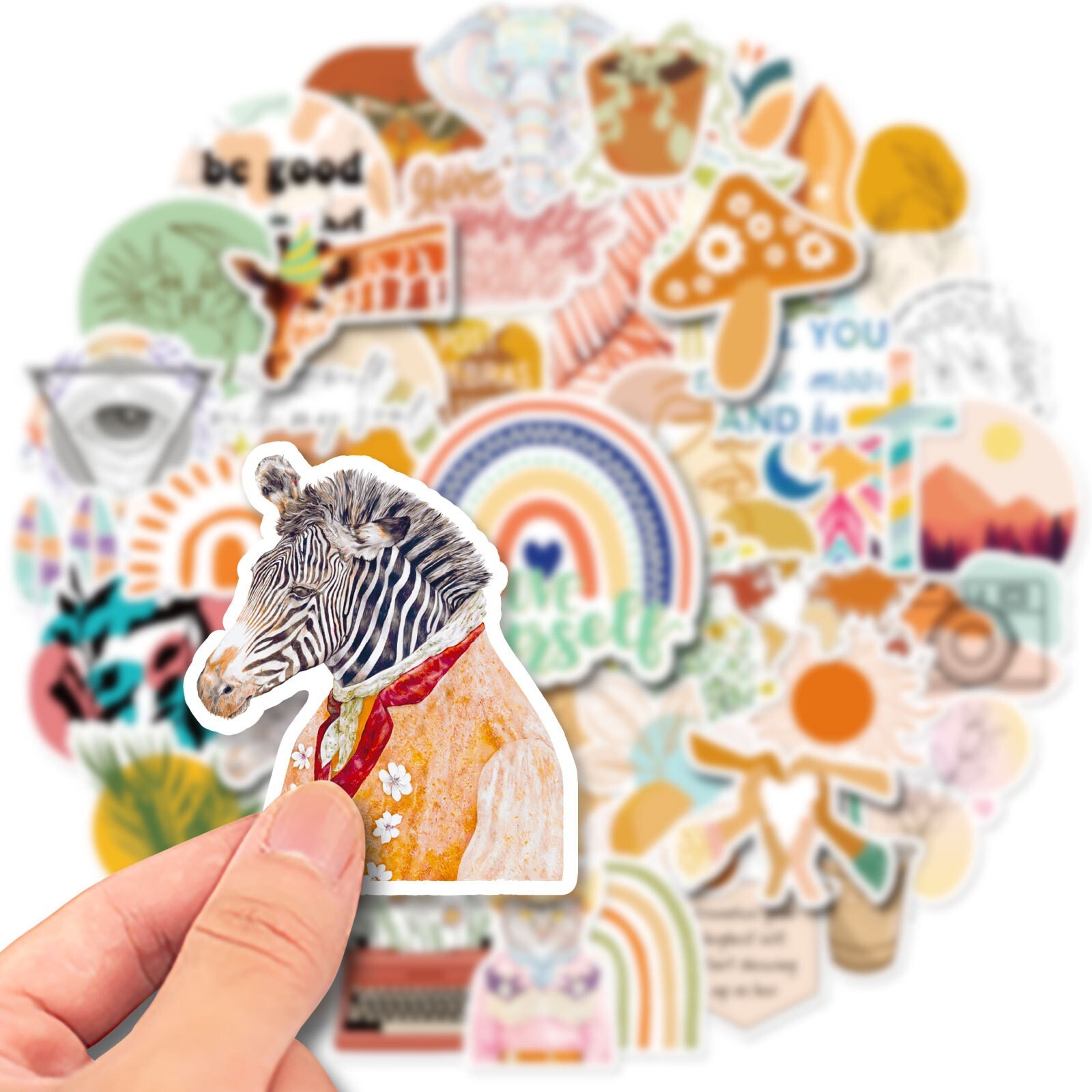 50PC Cottagecore Stickers, Bohemian Retro Boho Aesthetic stickers,213
