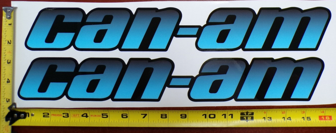 CAN-AM MAVERICK X3 R GRAPHIC DECAL STICKER USA MADE BLACK BLUE GRADIENT THICK