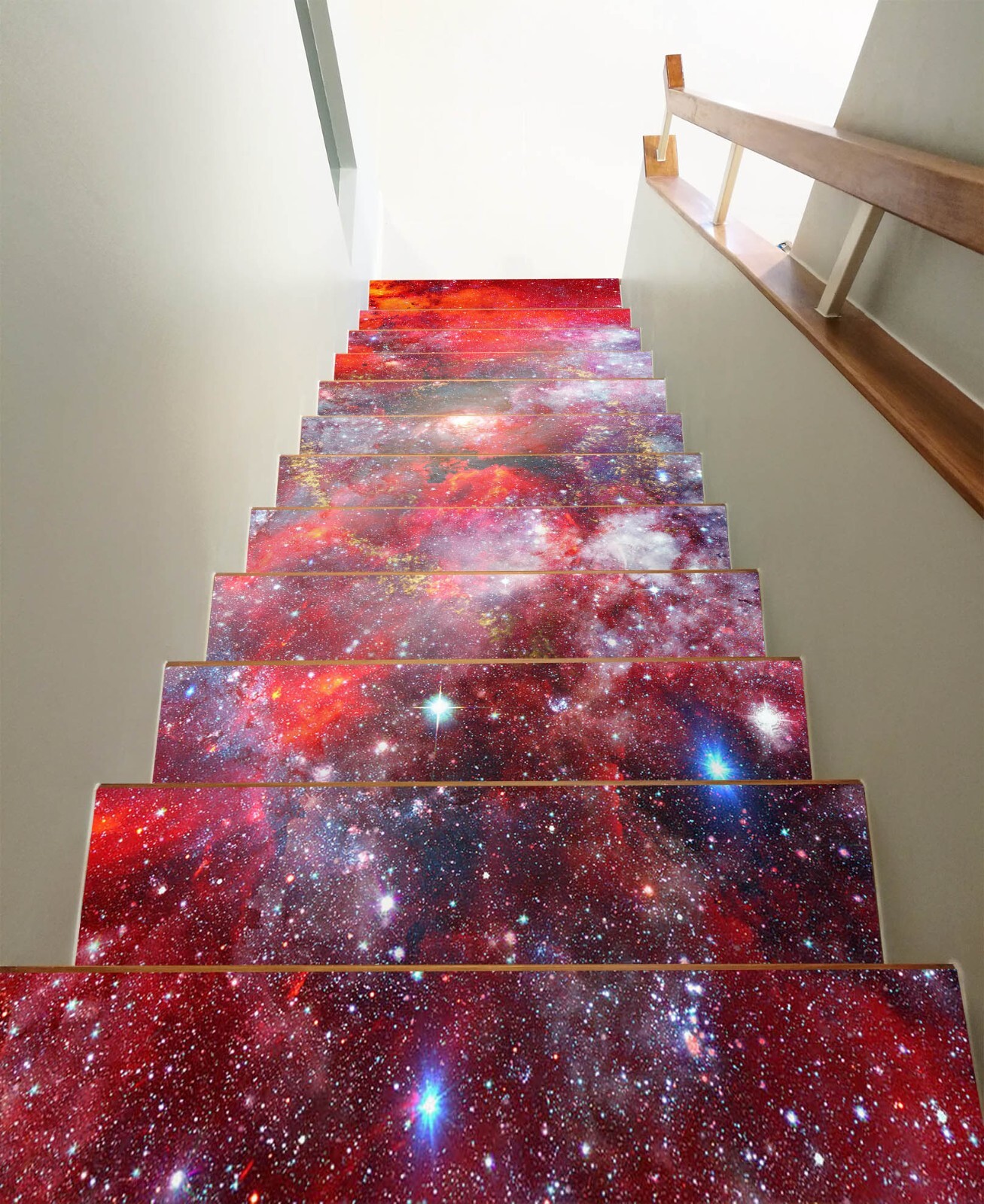 3D Bright Galaxy W133 Stairs Risers Decoration Photo Mural Vinyl Wallpaper Vera