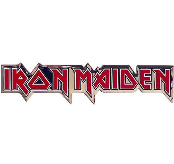 Iron Maiden Logo Metallic Emblem Sticker Decal Heavy Metal