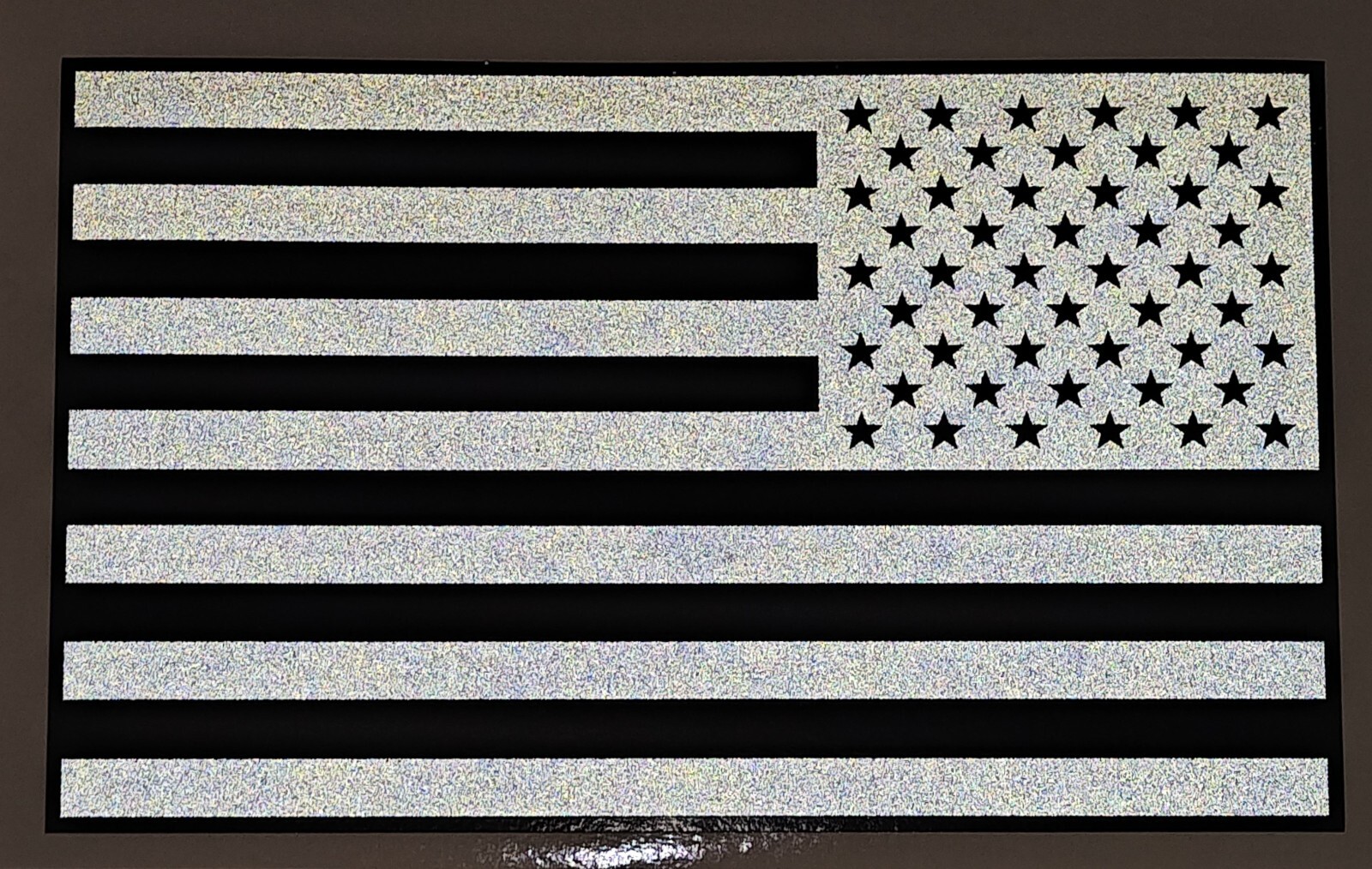 REFLECTIVE Reverse Subdued AMERICAN FLAG FIRE Car DECAL fire EMS Multiple Sizes