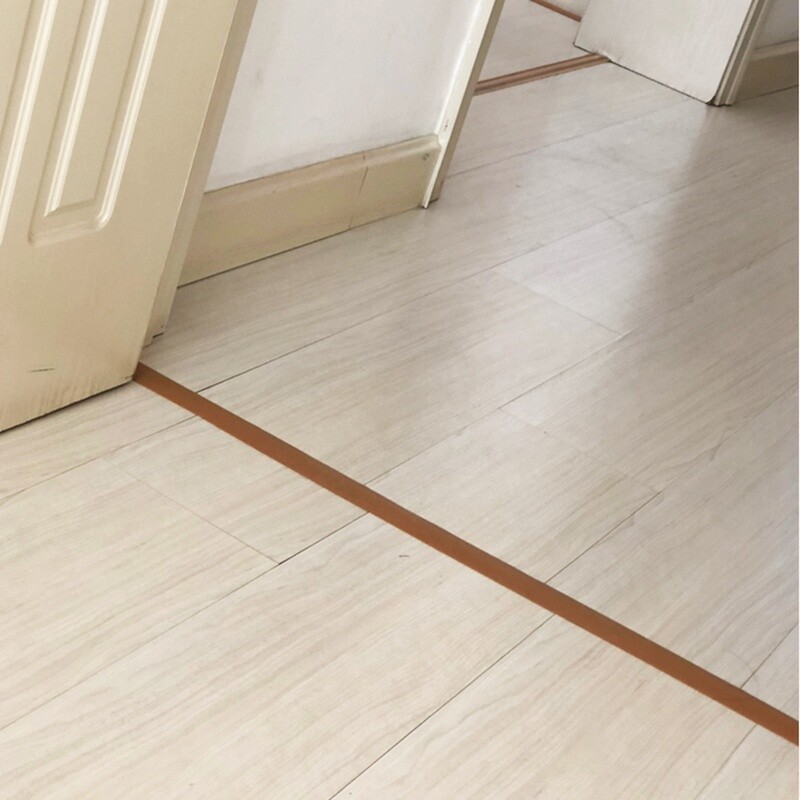 1M Self-Adhesive PVC Floor Board Edge Strip Seal Line Flat Door Threshold Trim