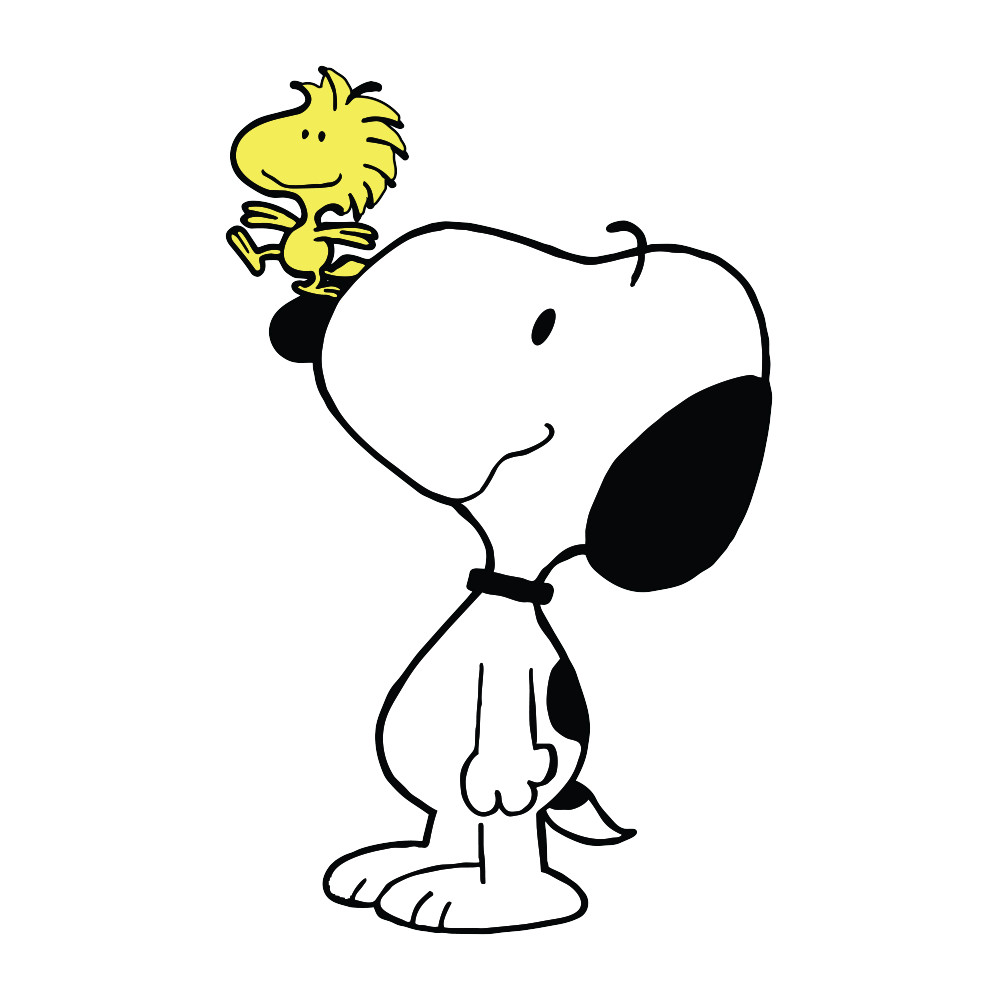 Peanuts Snoopy and Woodstock Sticker – Aesthetic Vinyl 2.5" W x 4" H
