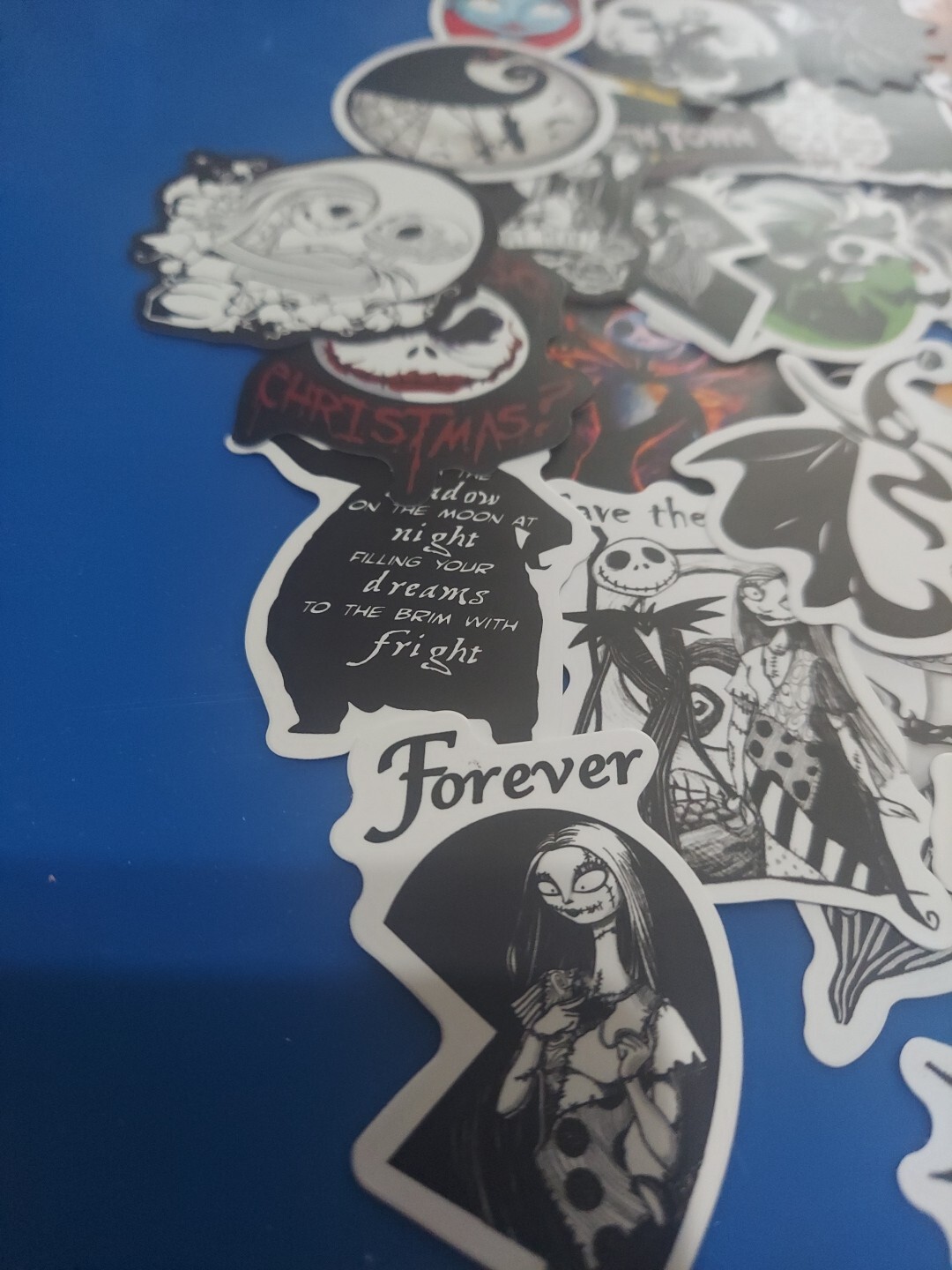 Nightmare Before Christmas Stickers Gothic Jack Skellington Sally Vinyl Stickers
